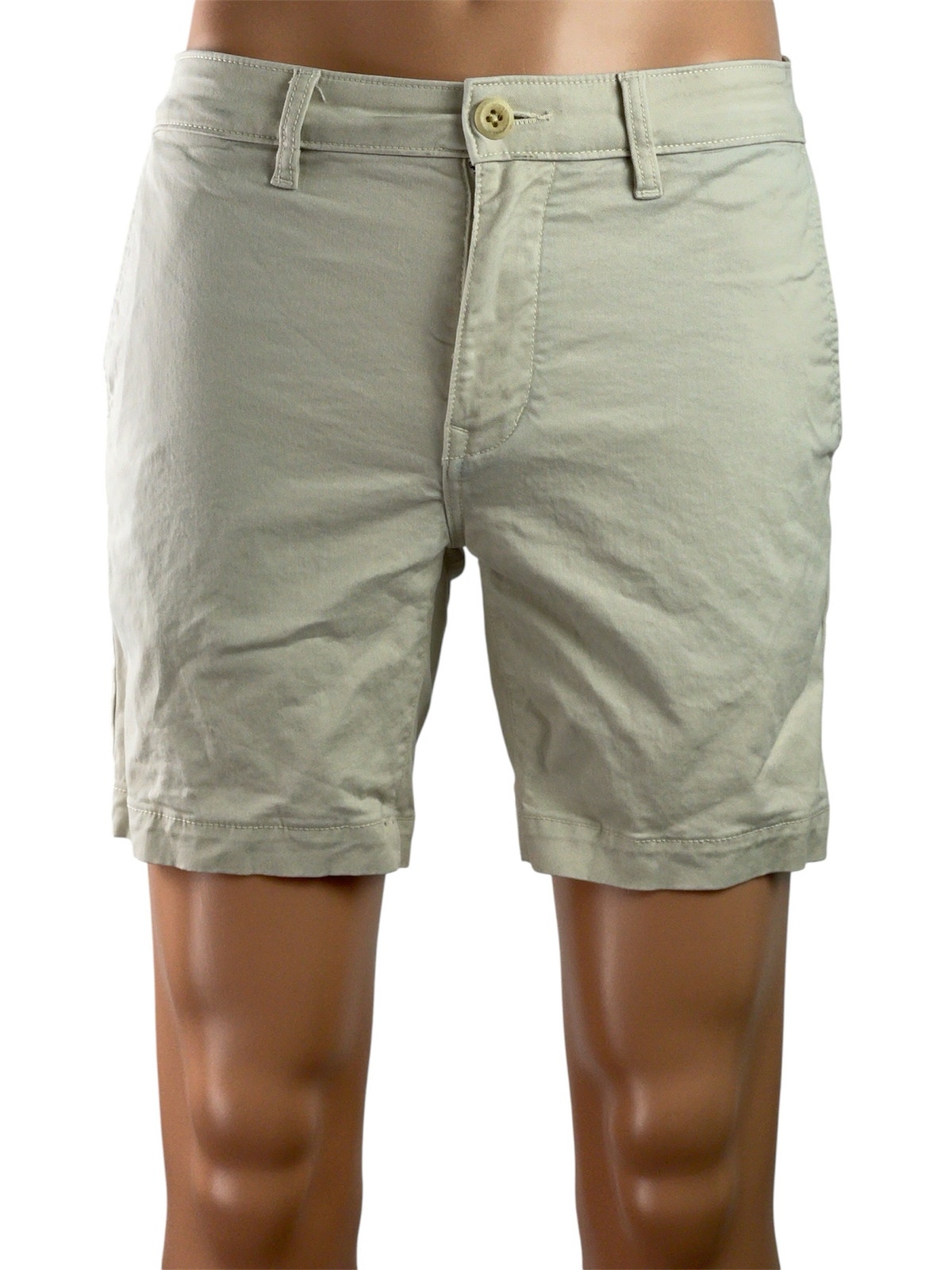 Flint And Tinder Gray Mid Rise Straight Golf Chino Khaki Bermuda Shorts Size 29